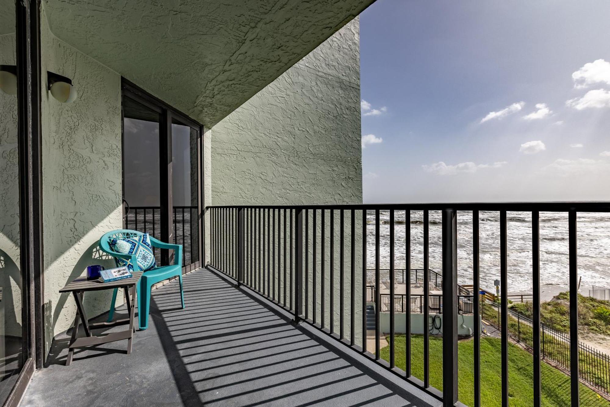 Ocean View With A Beachfront Pool At Ocean Trillium Condo ~ 403 New Smyrna Beach Kültér fotó