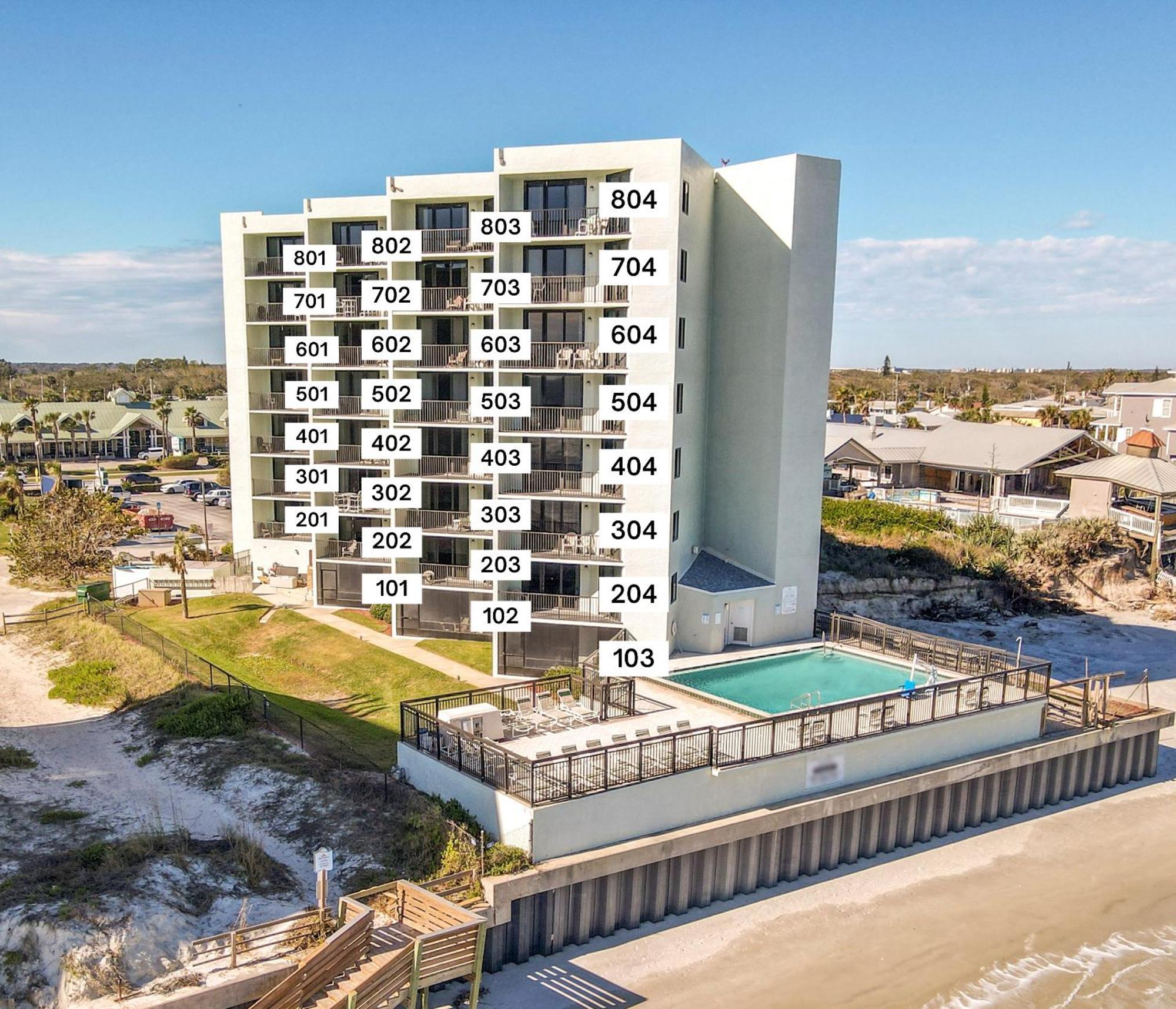 Ocean View With A Beachfront Pool At Ocean Trillium Condo ~ 403 New Smyrna Beach Kültér fotó
